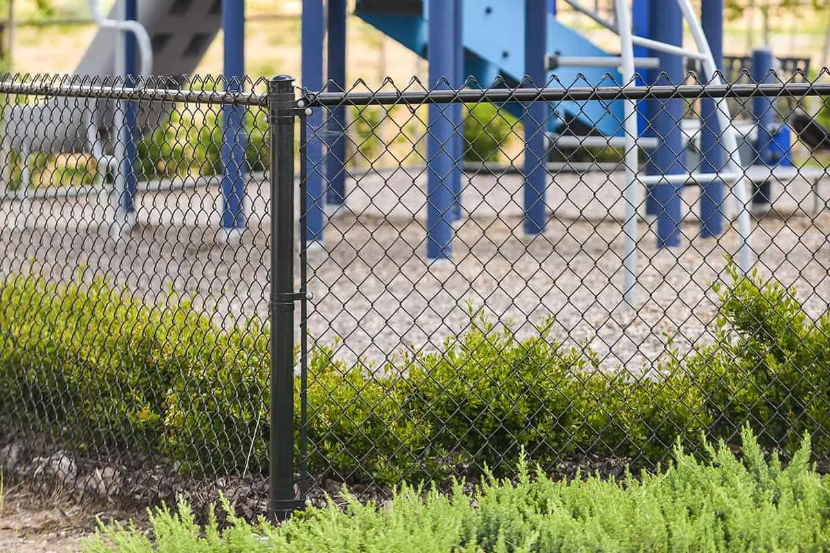Utah Fencing chain link fence - Commercial Black 9