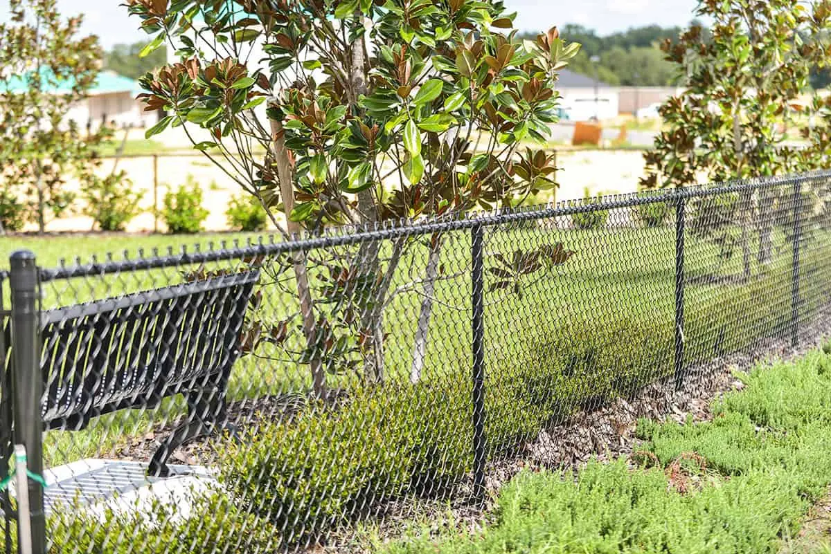 Utah Fencing chain link fence - Commercial Black 8