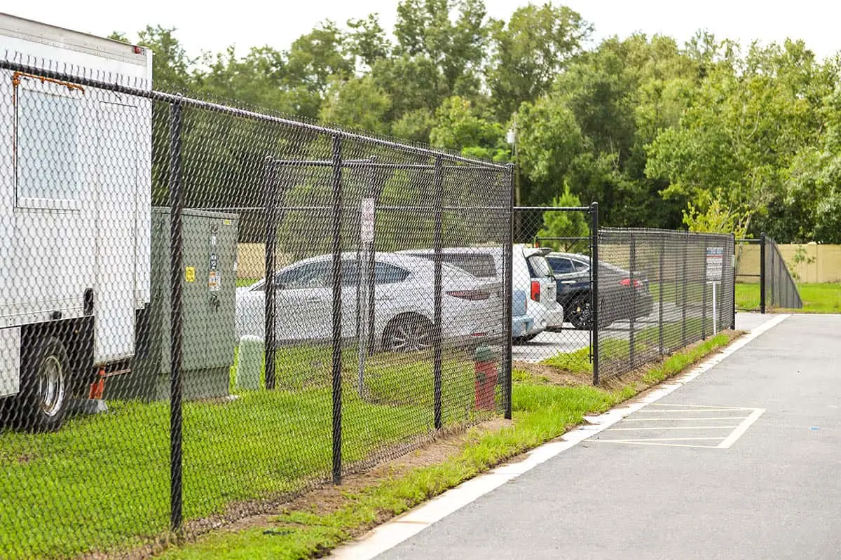Utah Fencing chain link fence - Commercial Black 7