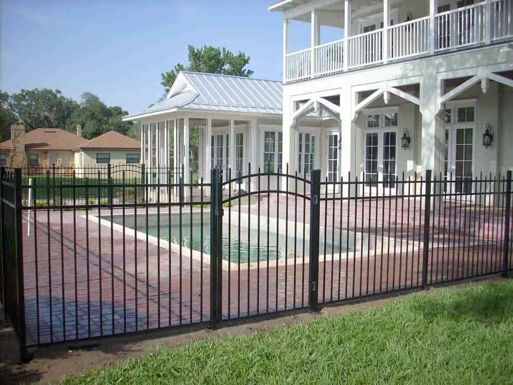 Black Parkland Aluminum Pool Fence