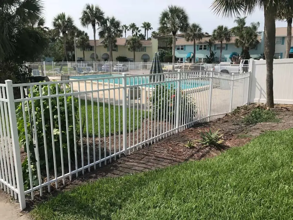 Sterling White Aluminum Pool Fence