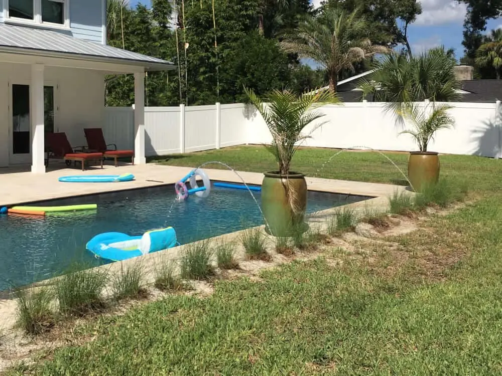Horizontal Wood Fence Pool Fence