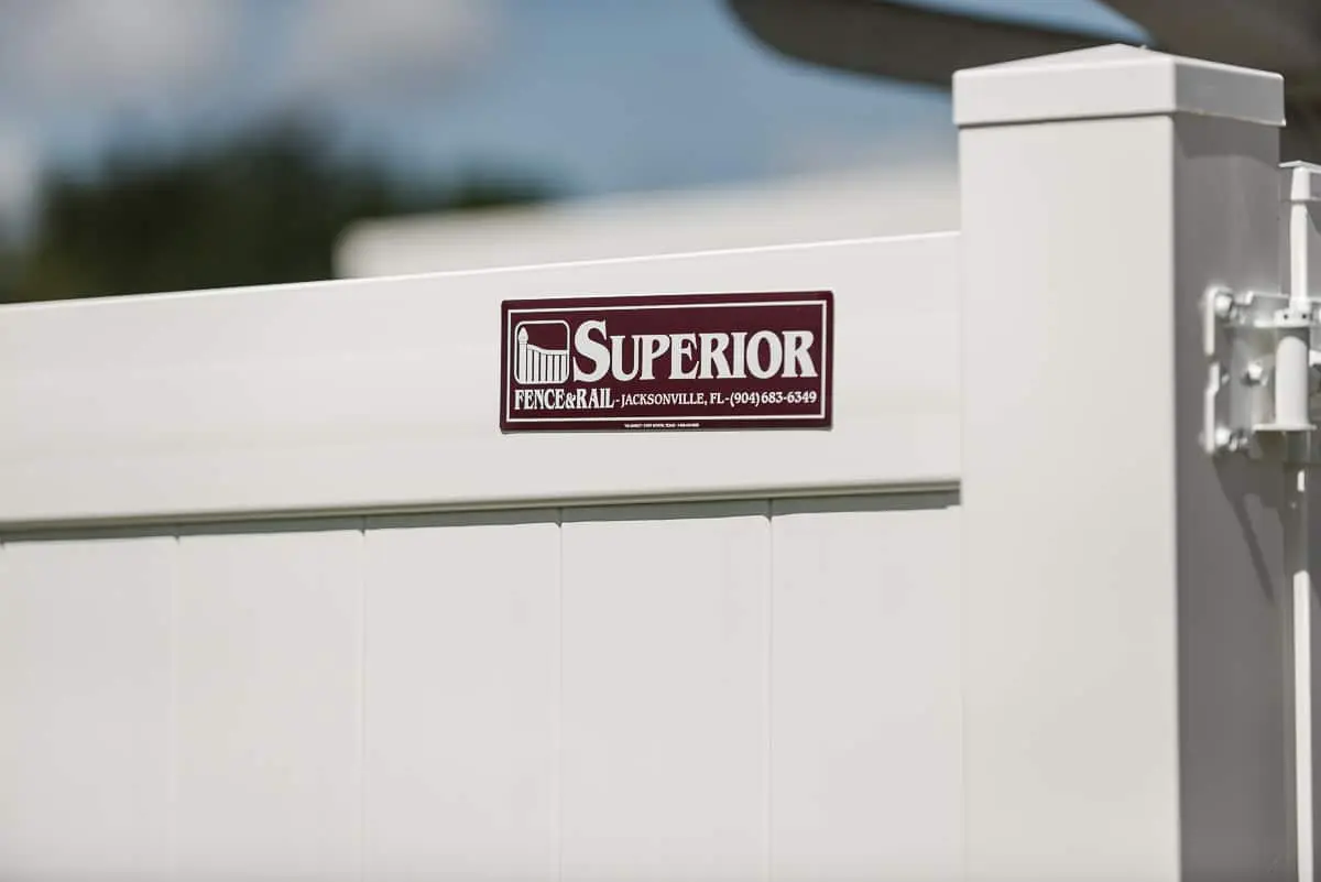 Utah Fencing vinyl fence - White Hamilton