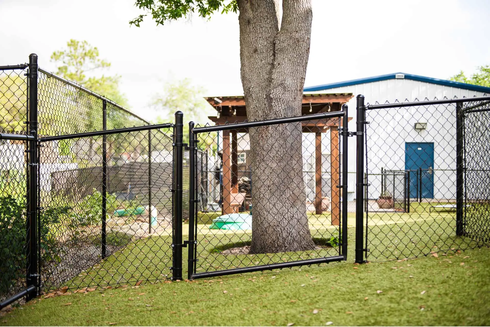 Utah Fencing chain link fence - Vinyl Coated Racked Gate