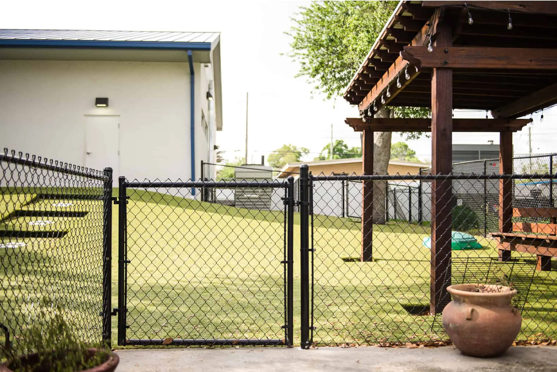 Utah Fencing chain link fence - Vinyl Coated