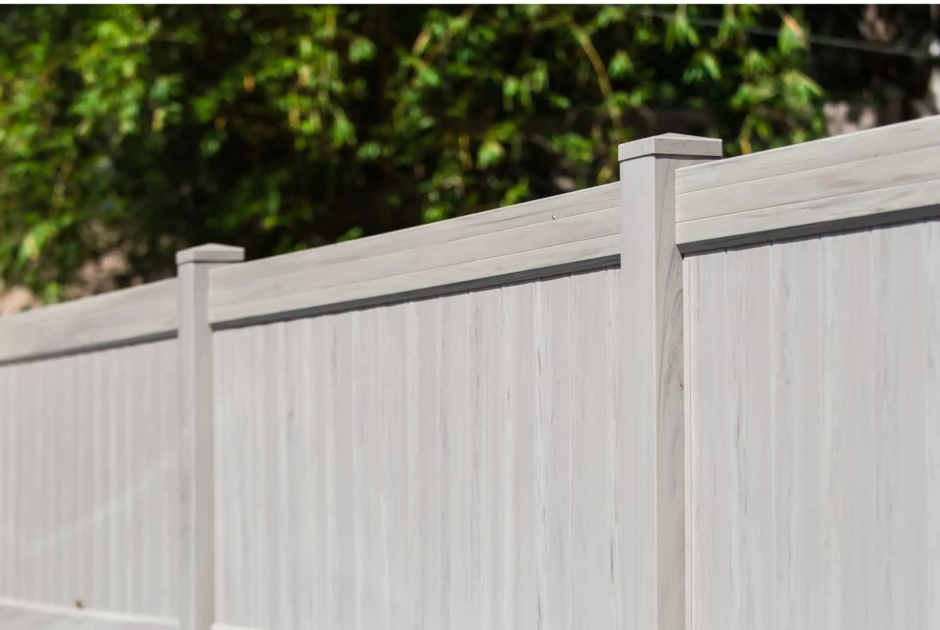 Utah Fencing vinyl fence - Heartwood Weathered Gray 5