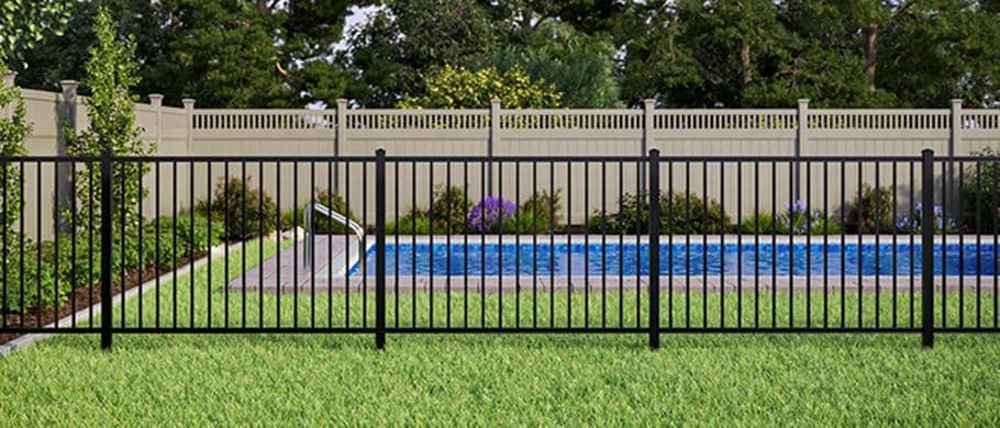 Bedrock Aluminum Fence Style