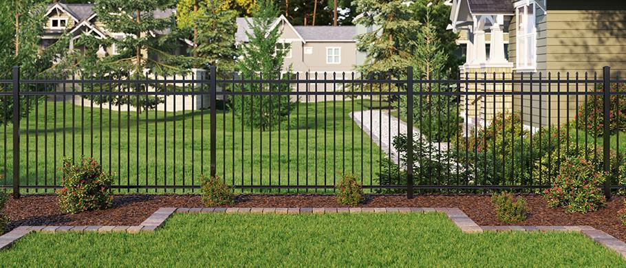 Marble Aluminum Fence Style