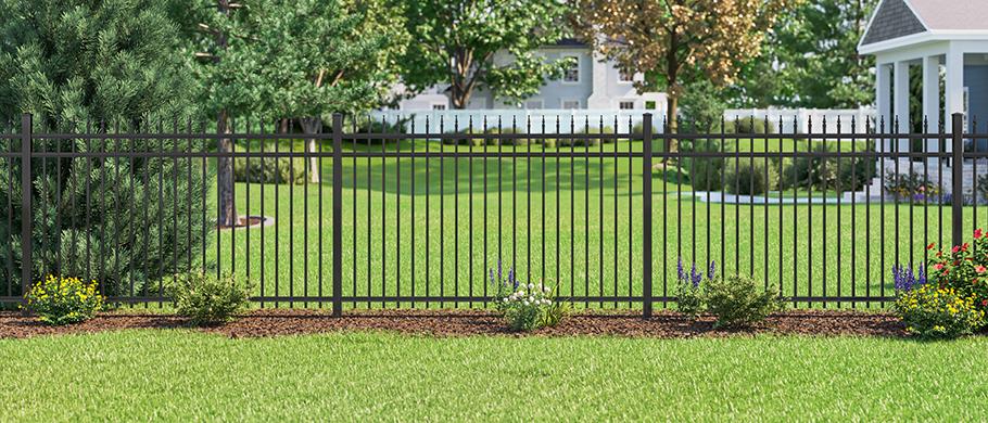 Slate Aluminum Fence Style