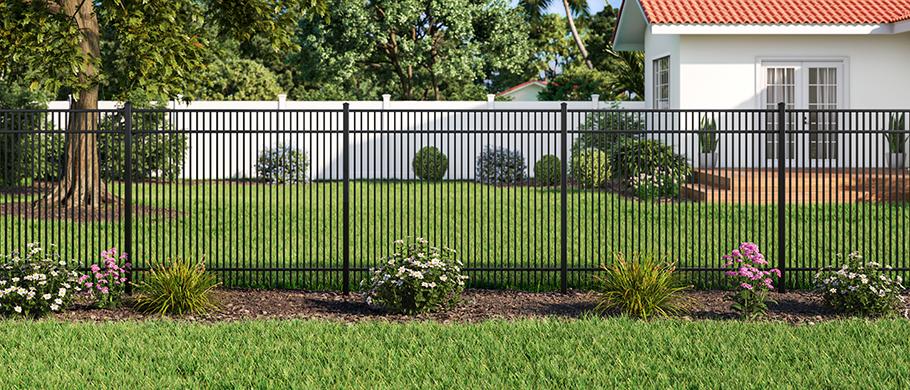 Travertine Aluminum Fence Style