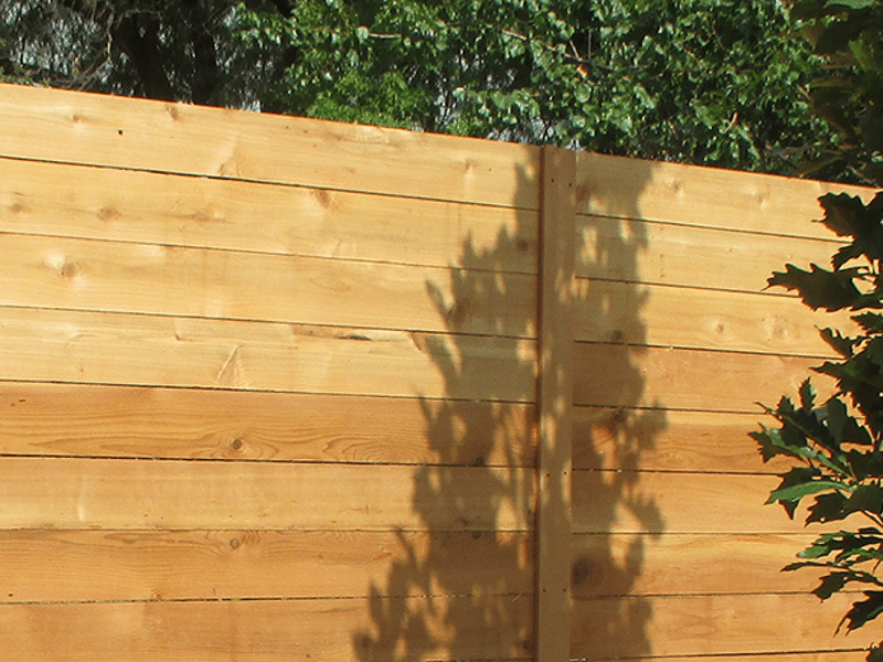 Horizontal Wood Fence